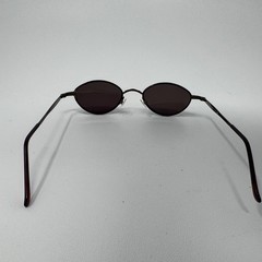 Chelsea Morgan CM001 Brown Oval Sunglasses 47-20-135mm Vintage Style Eyewear