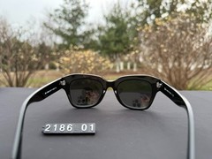 RayBan State Street Geometric Thick Square Polarized Sunglasses RB2186 Black