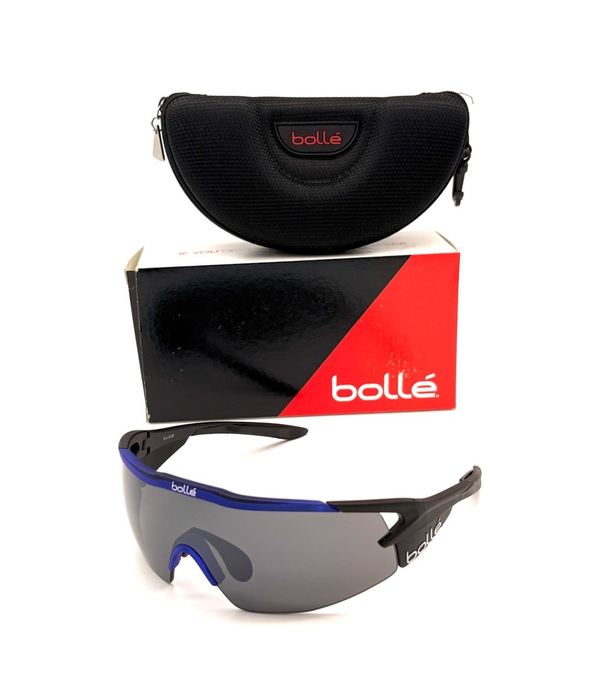 BOLLE AEROMAX Matte Black Blue Trans / TNS Gun Oleo 135mm Sunglasses