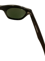 AKILA x PLEASURES Black Speckled Sunglasses Green Lenses Unisex Eyewear