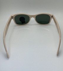 Ray Ban New Wayfarer (RB2132-875) Black on Beige 52mm/G-15 Green Sunglass