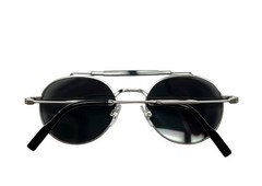 Dolce Gabbana Sunglasses DG 2295 05/87 Polished Silver Black with Case