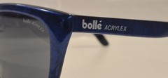 Bolle 527 Acrylex Blue Marble Textured Frame Sunglasses 1980’s-1990’s SCHWEPPES