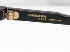 Carrera Sunglasses Champion65 003/JO Black w/ Grey Gold Mirror Lenses 62mm