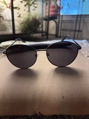 New Authentic QUAY Loop Me In Black Round Frame/lenses Sunglasses 54-17-140