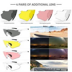 Cycling Glasses, TR90 Unbreakable Frame Polarized Anti-UV400 Sports Sunglasses
