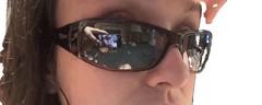 90s Sport Sunglasses Tortoise Brown Silver X-LOOP Logo Vintage Y2K Thick Plastic
