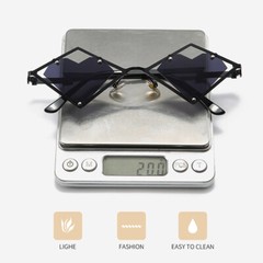 Fashion IRREGULAR Hip Hop Sunglasses Love Retro Mens Women Outdoor Shade Glasses