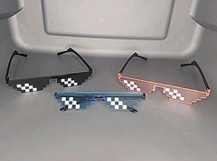 Thug Life Party Blue, Orange And Black Sunglasses