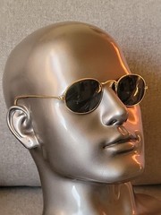 Vintage 60’s B&L Ray-Ban Oval Round Aviator Sunglasses 48mm Gold Green Lens USA