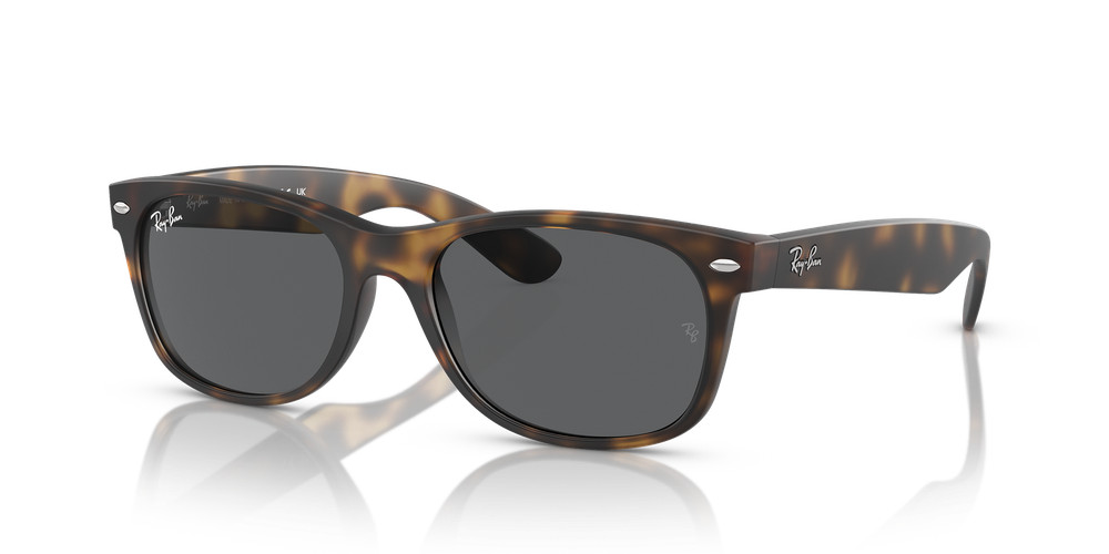 Ray-Ban New Wayfarer Matte Havana/Dark Grey 58 mm Sunglasses RB2132 865/B1 58-18