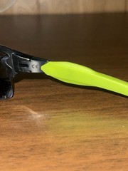 USED OAKLEY FLAK2.0 PRIZM MIRROR LENS GREEN BLACK SUNGLASSES
