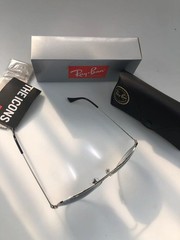Ray Ban Sunglasses Aviator Silver 3026 Blue Gradient Lenses 62 mm 3026-2