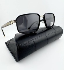 HAVVS HV68119 A Men’s Polarized Sunglasses Black Gold UV400 Driving Glasses New