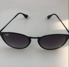 Ray Ban ERIKA Black METAL Frame Gradient Grey Sunglass RB3539-1