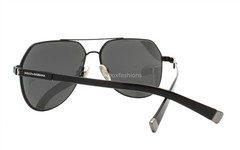 Dolce Gabbana DG 2133 1106/87 BASALTO Matte Black & Gunmetal Sunglasses