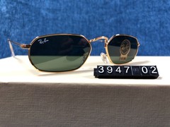 Ray-Ban RB3947 Polished Arista Gold/Green 57 mm Sunglasses 145mm 001/31 57-18