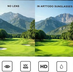 AMENI Golf Glasses – Unisex Polarized Golf Glasses and Sunglasses, UV Protection