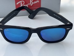 NEW Ray-Ban RB2140 Original WAYFARER 901/17 BLUE MIRROR Sunglasses 50mm