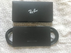 Ray-Ban Wayfarer Stories Shiny Black Frame Polar Gradient Gray Lenses RW4002