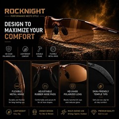 Polarized Rectangular Sunglasses for Men Driving UV400 Protection Lightweight…