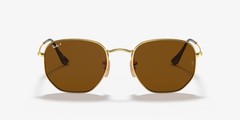 Ray-Ban Hexagonal Sunglasses Gold/Brown Polarized – Excellent condition