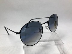 Ray-Ban RB3447 Round Gold Frame Gradient blue Lens Sunglasses 140MM