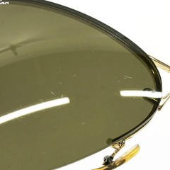 RAY BAN Ray Ban RB3214 RIMLESS AVIATOR sunglasses teardrop gold 59 14 Used men s
