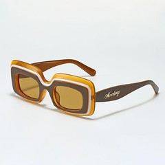 Retro Shades Luxury Sunglasses for Men Designer Famous Brand Square Sun Glasses
