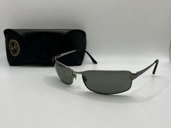 Ray Ban RB 3269 004/58 Gunmetal Grey Polarized Sunglasses Chipped Lenses Italy