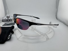 OAKLEY HALF WIRE 1.0 RED OXIDE POSITIVE RED IRIDIUM SUNGLASSES 05-735 VTG RARE