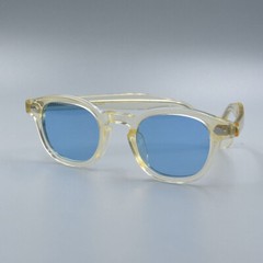 Brand Men classic blue sunglasses Women flesh glasses Johnny Depp blue glasses
