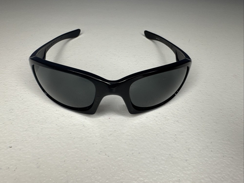 Oakley Wrap Sunglasses Black FRAMES ONLY Made in USA Size 4+1² Vintage