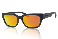 Superdry Sunglasses Men’s SDS-5004 104 Matte Black/Orange Mirror