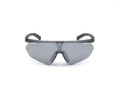 Adidas SP0015 20C Gray Mirrored Plastic Half-Rim Sport Sunglasses Frame 144-140