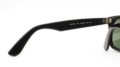 Ray-Ban Wayfarer Ease Sunglasses RB 4340 601 Shiny Black Green Glass 50mm w/case