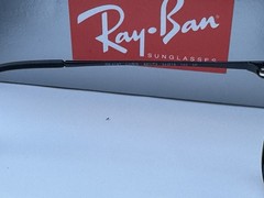 NEW Ray-Ban RB4187 601/T3 CHRIS Polish Black Polarized Grad Grey Sunglasses 54mm