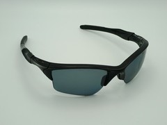 OAKLEY Half Jacket 2.0 Sunglasses Black Frames/Blue Lenses OO9154-13, 62-15-133.