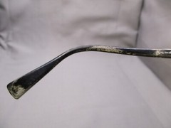 GIORGIO ARMANI Eyeglasses 54 17 140 Rectangle Metal Eye Frames Logo Trash Lenses