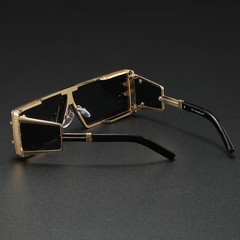 Unisex Punk Square Metal Frame Sunglasses Fashion Shades