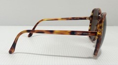 Giorgio Armani Sunglasses Tortoiseshell Pattern Made In Italy Brown Lenses