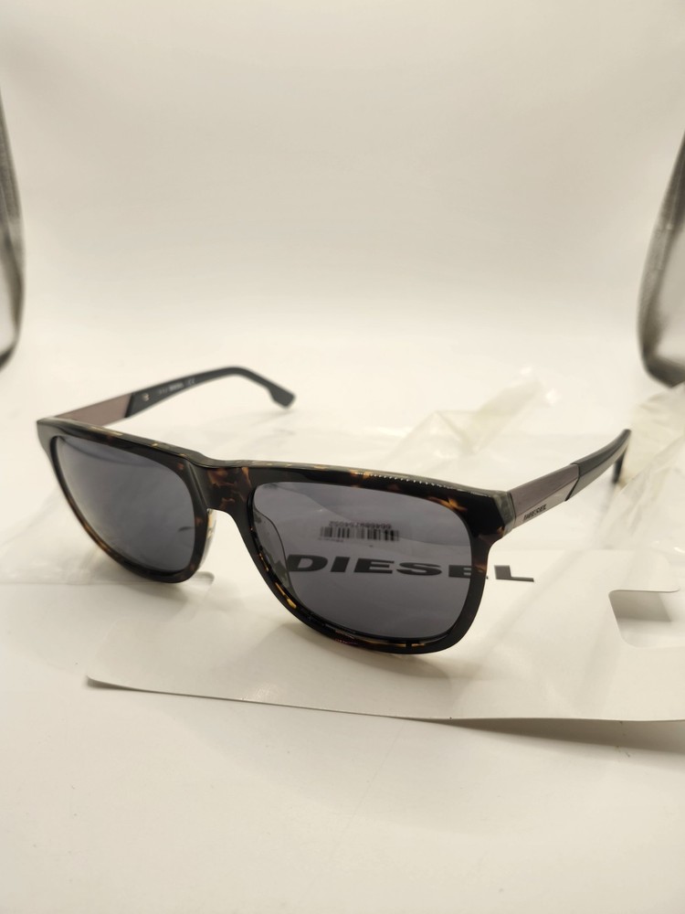 Brand New Diesel Sunglasses DL0187 HAVANA Translucent Flake 56N 57-17-145 3