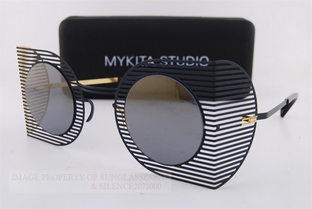 Brand New MYKITA Sunglasses STUDIO1.3 S1-Indigo/Gold/Brilliant Blue Solid