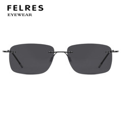 Metal Square Sports Polarized Rimless Sunglasses For Men Driving Retro Glasses