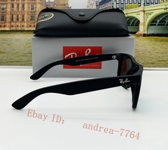 Ray-Ban RB4165 Justin Sunglasses Polarized Blue Lens Matte Black Frame 54mm Men