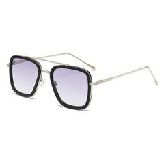 Fashion Sunglasses Men Women Square Classic Metal Frame Retro Glasses Eyewear