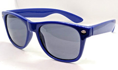 Retro Style Blue Designer Sunglasses with Black Lenses Unisex Adults