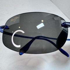 Maui Jim Moku MJ 576 03 Rimless Blue Frame + Neutral Grey Polarized Lenses