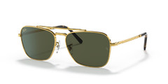 Ray-Ban New Caravan Polished Gold/Green Classic 58mm Sunglasses RB3636 919631 58