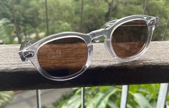2026 MEN Brown Polarized Sunglasses Crystal Gray Glasses Johnny Depp Sunglasses